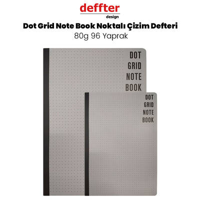 Dot Grid Note Book Noktalı Çizim Defteri 80g 96 Yaprak