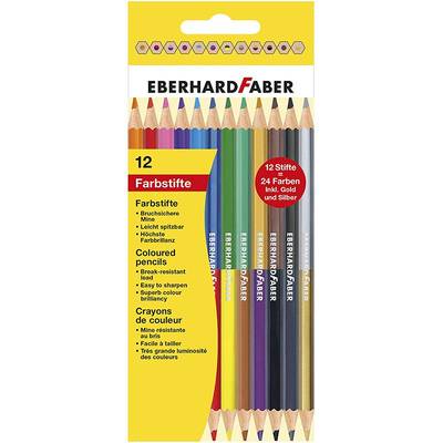 Eberhard Faber Çift Taraflı Kuru Boya Kalemi 3mm 12li 514811