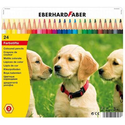 Eberhard Faber Kuru Boya Kalem Seti 3.0mm Metal Kutu 24lü 514823