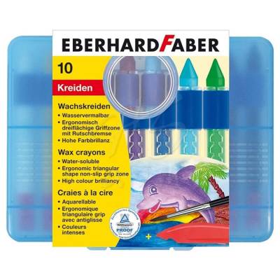 Eberhard Faber Wax Crayons Sulandırılabilir Pastel 10lu 521110