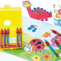 Eberhard Faber Wax Crayons Sulandırılabilir Pastel 10lu 521110 - 3