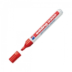 Edding - Edding 3300 Kesik Uçlu Permanent Markör Kalemi 1-5mm Kırmızı