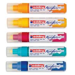 Edding 5000 Akrilik Marker Kalem 5-10mm Kesik Uç 5li Soyut Renkler - 3