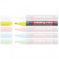 Edding - Edding 725 Neon Beyaz Tahta Kalemi Sarı