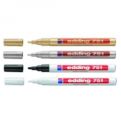 Edding - Edding 751 Paint Markör Kalem 1-2mm