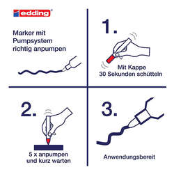 Edding 780 Gloss Paint Marker Metalik Renkler 0.8mm 5li Set - 8