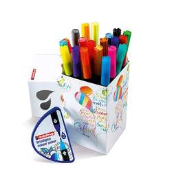 Edding - Edding Brushpen 1340 Fırça Uçlu Kalem Happy Box 20li Set