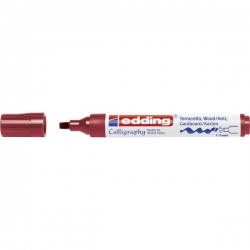 Edding - Edding 1455 Kaligrafi Kalemi 5mm Kırmızı