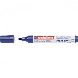 Edding - Edding 1455 Kaligrafi Kalemi 5mm Mavi