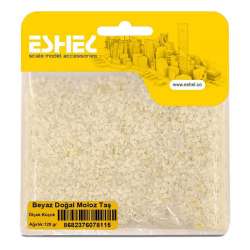 Eshel - Eshel Beyaz Doğal Moloz Taş Küçük Paket İçi:120 gr (1)