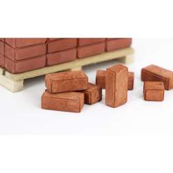 Eshel Çizgili Tuğla Kırmızı 1/12 2x0.7x0.6cm - 3