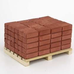 Eshel Çizgili Tuğla Kırmızı 1/12 2x0.7x0.6cm - 4