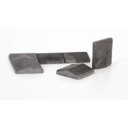 Eshel Duvar Üstü ve Köşe Taşı Gri 1/12 2.5x1x1.2cm - 3