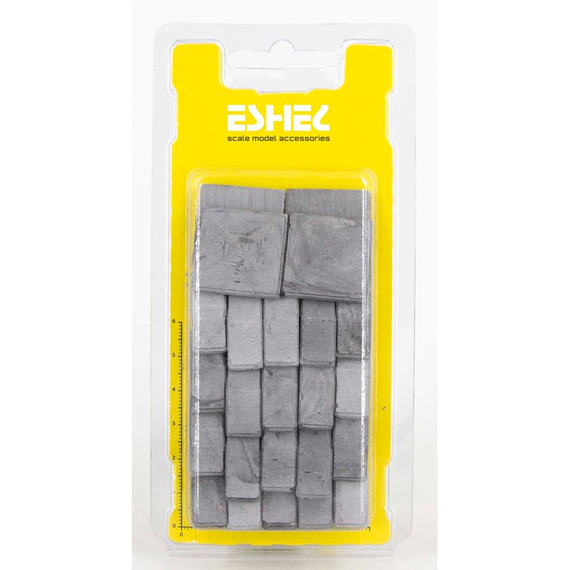 Eshel Duvar Ve Kolon Üstü Desenli Taş Gri 1/12 2.5x1x1.2cm