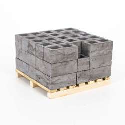 Eshel - Eshel Düz Çimento Blok Gri 1/12 3x1.5x1.3cm (1)