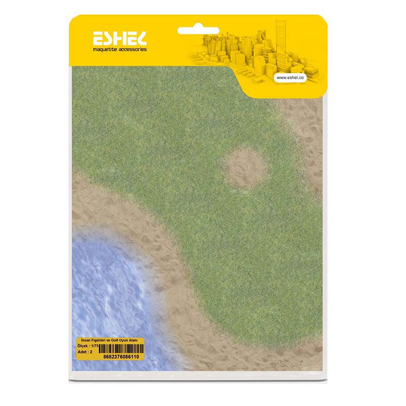 Eshel İnsan Figürleri Ve Golf Oyun Alanı 1-75 Paket İçi:2