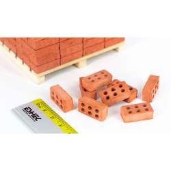 Eshel Minyatür 6 Delikli Tuğla 1/12 2x1x0.7cm - 4