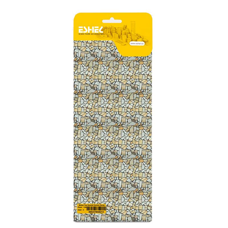 Eshel Moloz Taş Desenli Karton Duvar 1/50 Paket İçi:3