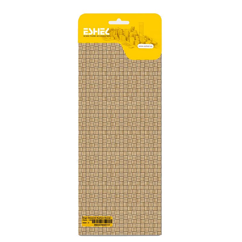 Eshel Örgü Desenli Karton Duvar 1/50 Paket İçi:3