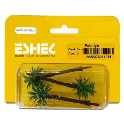Eshel Palmiye Ağacı Maketi 5cm 3lü