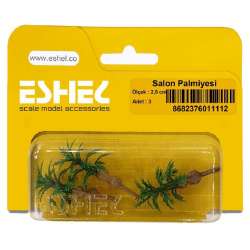 Eshel - Eshel Salon Palmiyesi Ağacı Maketi 2,5cm 3lü