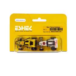 Eshel - Eshel Sarı Yarış Arabası 1-75-1-100 Paket İçi:2