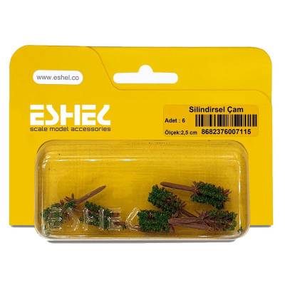 Eshel Silindirsel Çam 2,5cm Paket İçi:6