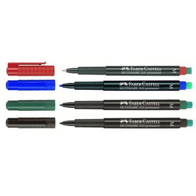 Faber Castell 1525 Asetat Kalemi Set 4lü Set