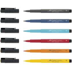 Faber Castell - Faber Castell 6 Pitt Artist Pen Manga Shonen Set 167157 (1)