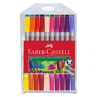 Faber Castell Çift Taraflı Keçeli Kalem 20li 151119