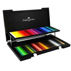 Faber Castell - Faber Castell Polychromos Colour Pencils 120li Set Ahşap Kutu