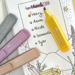 Faber Castell Fosforlu Kalem Metalik Tonlar 4lü 154640 - 3