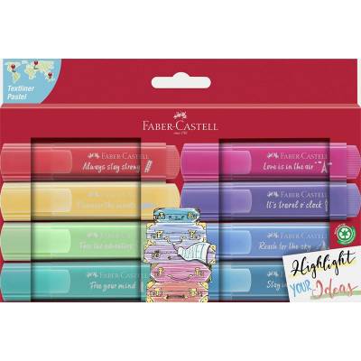 Faber Castell Fosforlu Kalem Pastel Renkler 8li 254626