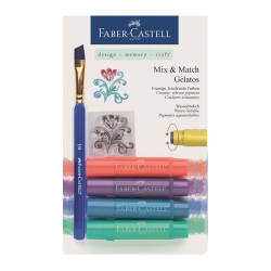 Faber Castell - Faber Castell Gelatos Mum Boya Setler Metalik Tonlar