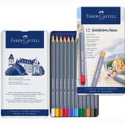 Faber Castell - Faber Castell Goldfaber Aqua Renkli Boya Kalemi 12li Set 114612