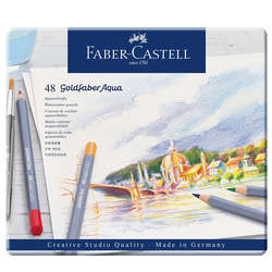 Faber Castell - Faber Castell Goldfaber Aqua Renkli Boya Kalemi 48li 124648 (1)