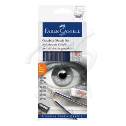 Faber Castell - Faber Castell Goldfaber Dereceli Kalem Çizim Seti 8li