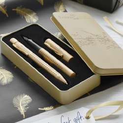 Faber Castell Grip Dolma ve Tükenmez Kalem Seti Gold Edition 201625 - 4