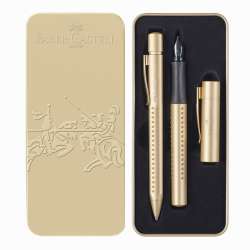 Faber Castell - Faber Castell Grip Dolma ve Tükenmez Kalem Seti Gold Edition 201625