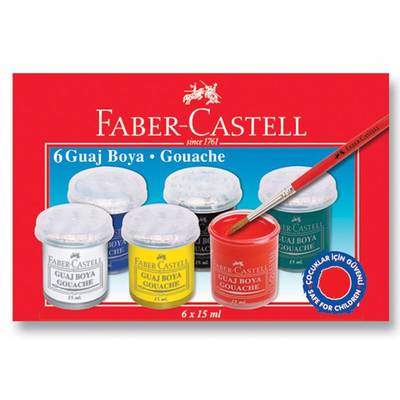 Faber Castell Guaj Boya Takımı 6 Renk