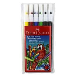 Faber Castell - Faber Castell Keçeli Kalem Setleri 6lı Set