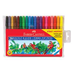 Faber Castell - Faber Castell Keçeli Kalem Setleri 20li Set