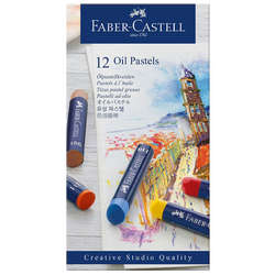 Faber Castell - Faber Castell Oil Pastel Seti 12li (1)