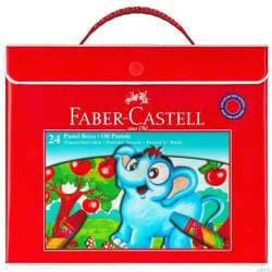 Faber Castell - Faber Castell Pastel Boya Plastik Çantalı 24 Renk 125125