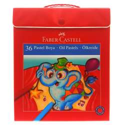 Faber Castell - Faber Castell Pastel Boya Plastik Çantalı 36 Renk 125137