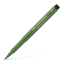 Faber Castell - Faber Castell Pitt Artist Pen Çizim Kalemi B 174 Chromium Green Opaque