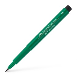 Faber Castell - Faber Castell Pitt Artist Pen Çizim Kalemi B 264 Dark Phthalo Green