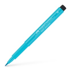 Faber Castell - Faber Castell Pitt Artist Pen Çizim Kalemi B 154 Light Cobalt Turquoise