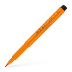 Faber Castell - Faber Castell Pitt Artist Pen Çizim Kalemi B 113 Orange Glaze