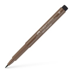 Faber Castell - Faber Castell Pitt Artist Pen Çizim Kalemi B 177 Walnut Brown